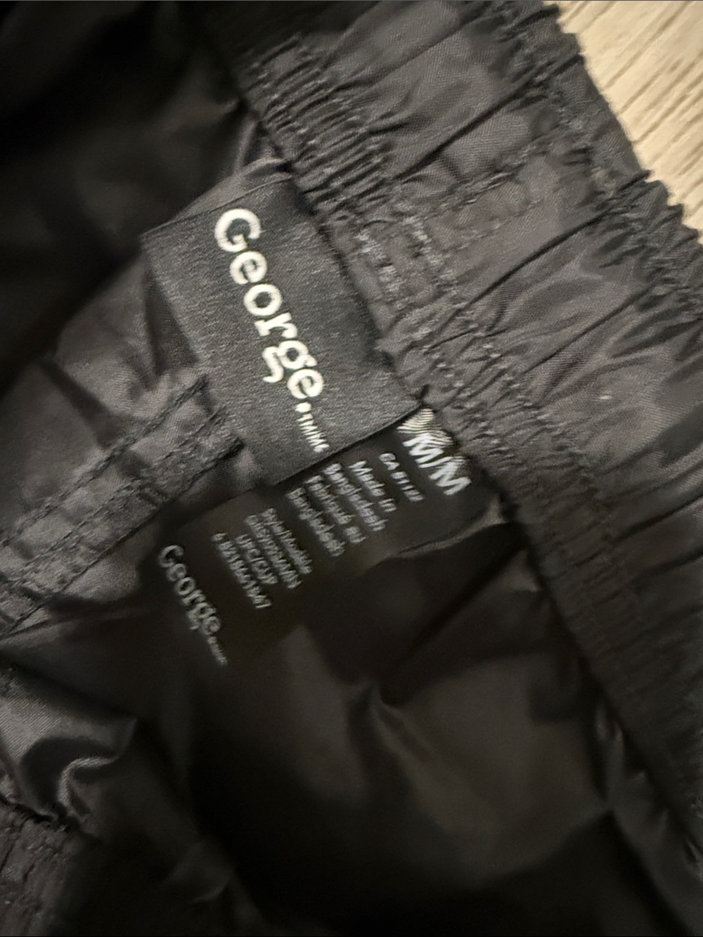 Men's Black Lightweight Rain Pants George size medium - Picture 4 of 4